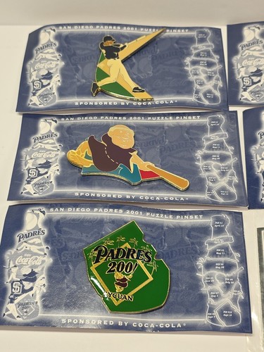 2001 -02 SAN DIEGO PADRES Puzzle Pins Lot - Picture 2 of 3
