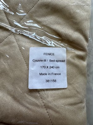 Yves Delorme Fenice Dore Bettüberwurf 170 x 240 cm Made France NEU selten Tagesdecke