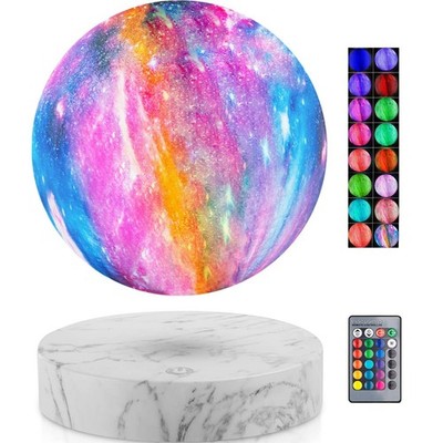 Magnetic Levitating Moon Lamp 16 Colors Adjustable Brightness 3D Printed Moon
