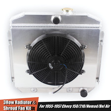 3 Row Aluminum Radiator For 1955-1957 56 Chevy 150210nomadbel Air 4.34.6l V8 3 Row Aluminum Radiator For 1955-1957 56 Chevy 150210nomadbel Air 4.34.6l V8