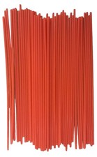 (100 Pack) 6" Aerosol Spray Can Red Plastic Straws - Tip Extension Tubes