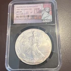 2007 W S$1 American Silver Eagle NGC MS69 Burnished. 040214