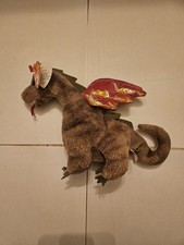 Ty Scorch the Dragon Plush Toy With Rare Errors On Hang Tag And Tush 1998