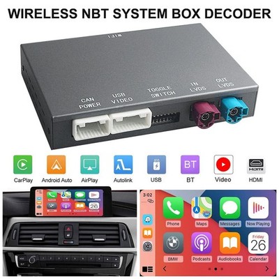 Wireless Carplay Android Auto Modul für BMW 1 2 3 4 5 6 7 X3 X5 NBT System