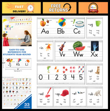 31-Pc Photographic Alphabet  Number Line Bulletin Board Set, ABCs, Counting, Cl