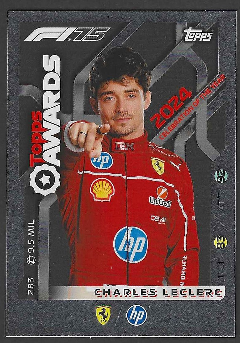 2025 Topps Turbo Attax #283 Charles Leclerc Topps Awards | eBay