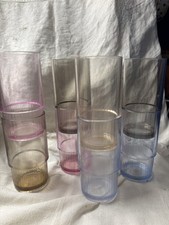 Set of 8 Vintage Tupperware Preludio Acrylic 14 oz Pastel Tumblers 1673