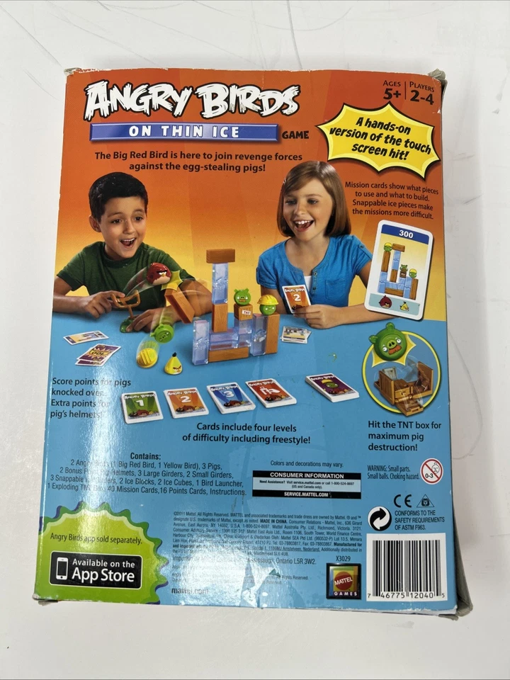 Angry Birds On Thin Ice Game - 2011 Mattel - Complete No Instructions - Image 2 of 4