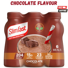 SlimFast High Protein Shake 6 x 325ml Multipack Weight Loss Diet Drink Ready UK