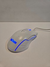 RedThunder Corded Wired Optical USB Gaming RGB Mouse M10 White Tested Working