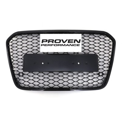 KÜHLERGRILL RS6-STIL STOSSSTANGENGRILL SCHWARZ ZUBEHÖR FÜR AUDI A6 C7 4G 2011-15