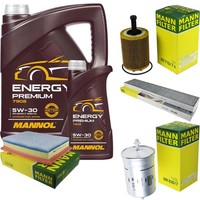 Inspektionspaket 6L Mannol Energy Premium 5W-30 FüR VW Sharan 2.8 V6 24V Seat