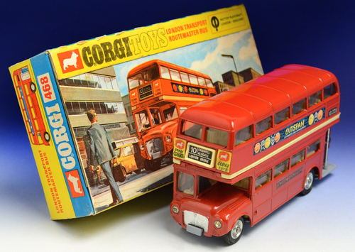 Corgi Toys Nr.468 LONDON TRANSPORT ROUTEMASTER BUS 1970 VINTAGE MINT OVP !