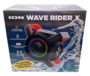 ION WAVE RIDER X Floating Bluetooth Speaker Pair Rechargeable Water & Sand Proof