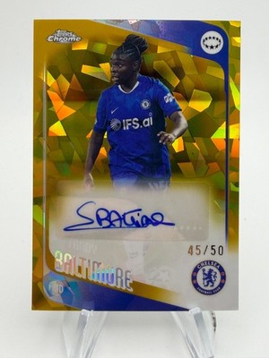 2025-26 Topps Chrome UEFA Sapphire SANDY BALTIMORE Gold Refractor Auto /50