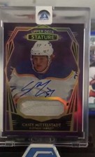 2022 UPPER DECK STATURE CASEY MITTELSTADT DESIGN VARIANT PURPLE PATCH AUTO 1/1