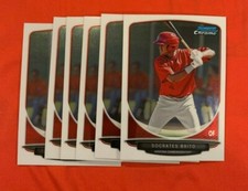 2013 Bowman BCP62 Socrates Brito 6 Count All Chrome Lot Arizona Diamondbacks
