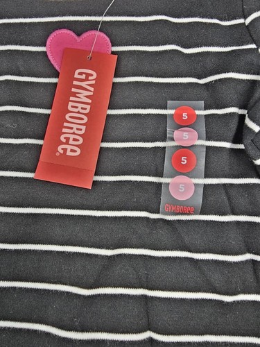 Gymboree Tres Chic NWT Little Girls Pullover Cotton Shirt Size 5 Pink Heart 07 - Picture 5 of 8