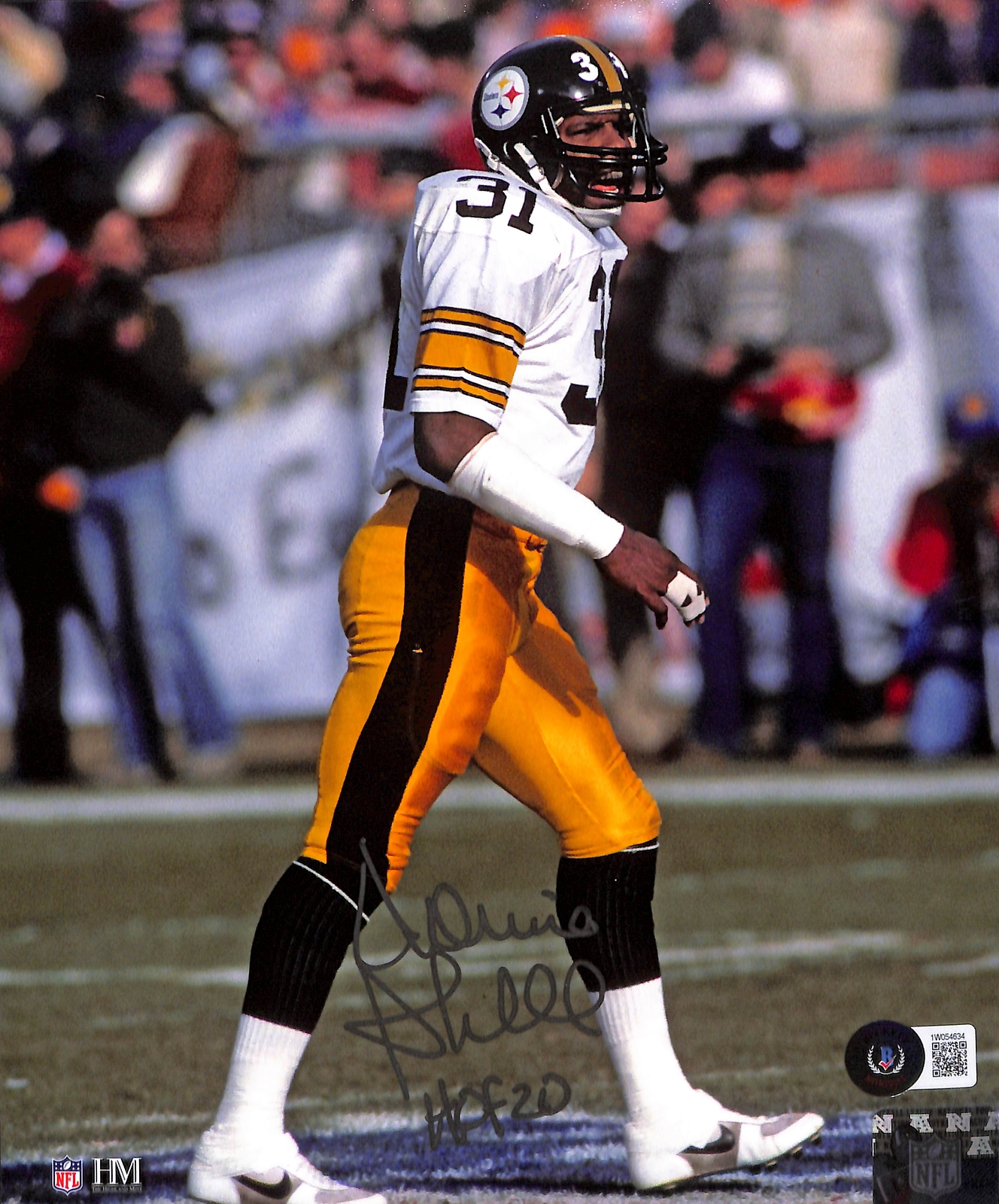 Donnie Shell Autographed Signed Pittsburgh Steelers 8X10 Photo Beckett 