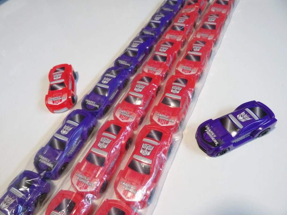 NEW LOT OF 18 Vintage 2011 Transformers Hasbro RED &Purple Car For Energizer H#5 - Image 2 of 4