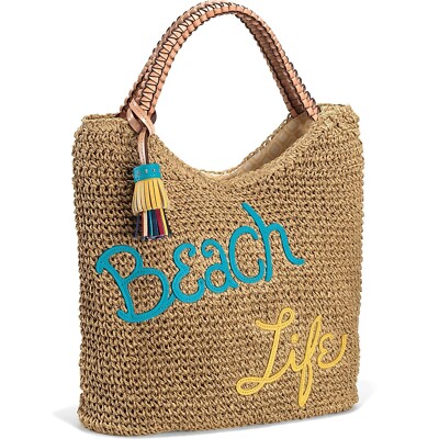 Brighton Beach Life Straw Tote, NWT MSRP $310