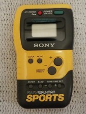 Sony SRF-M70 Walkman Sports Yellow FM/AM Portable Stereo Clock Timer