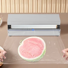 Manual Food Wrap Film Dispenser Stretch Film Packing Wrapper for 9.8-17.7" Width