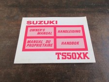 Suzuki TS50XK 1987 Owner's manual del propietaire handbok handleiding