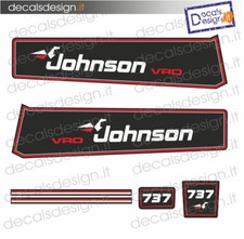 Adesivi motore marino fuoribordo Johnson 737 VRO gommone barca