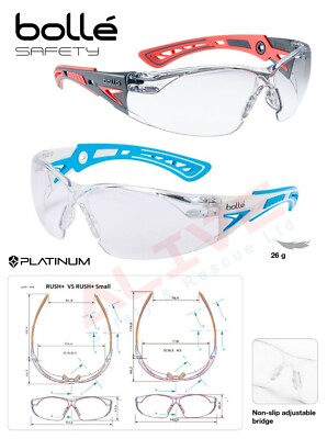 Bolle Schutzbrille Rush+ kleine schmale Brille für Kinder Kinder Schutz