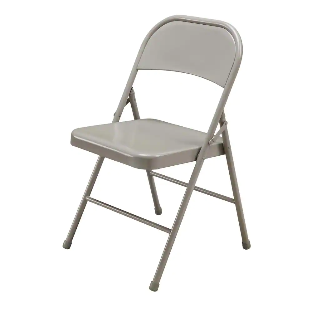 Beige Metal Stackable Folding Chairs | eBay