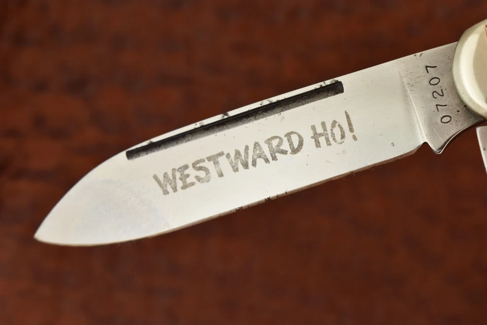 CUCHILLO DELRIN JACK GRAN NARRADOR AMERICANO HECHO EN BOKER EE. UU. DE COLECCIÓN (23317) Foto 4 de 4