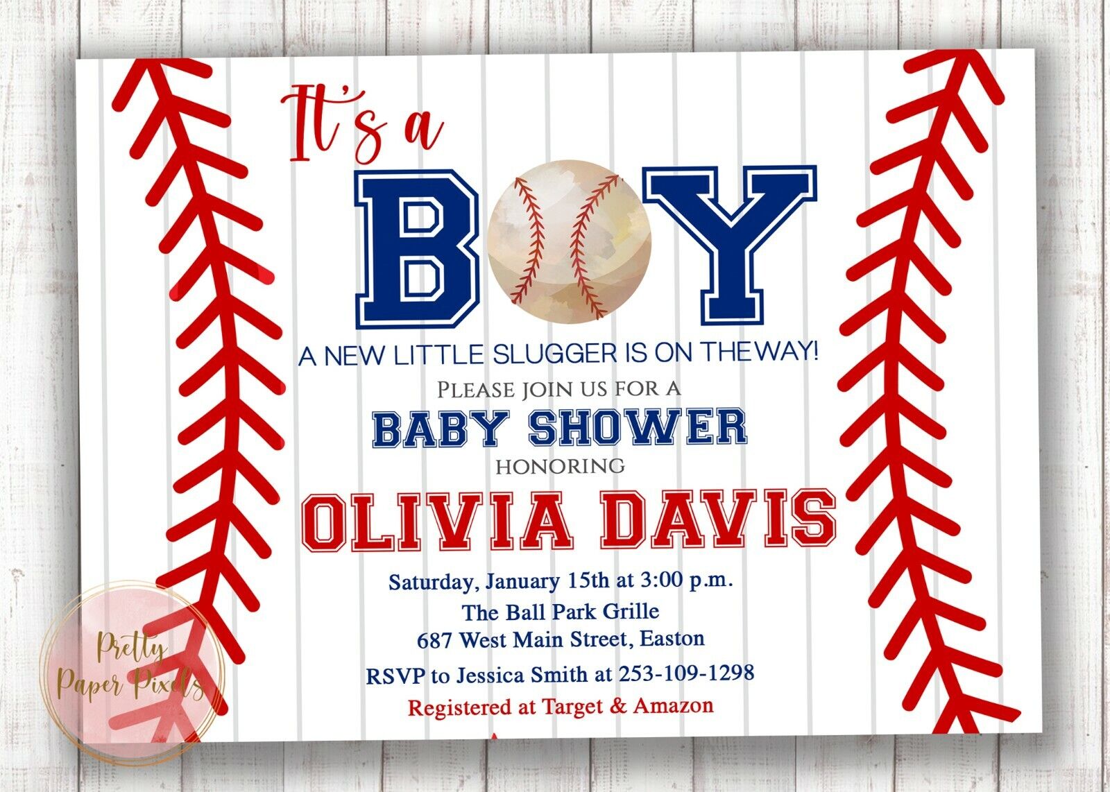 Tribal Baby Shower Invitation for a Boy