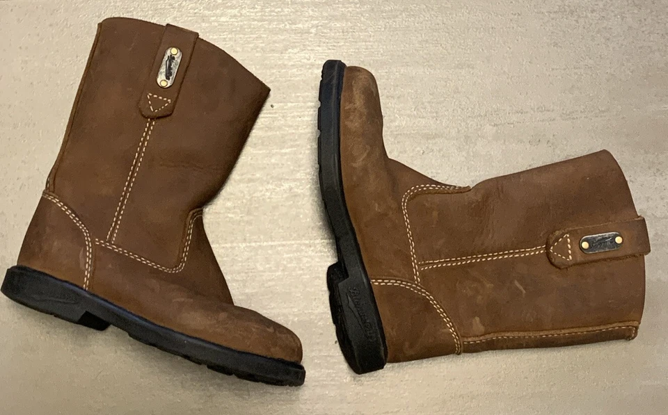 Blundstone Kids Boots Youth Child Size 6 Tan Leather Excellent - Image 3 of 4