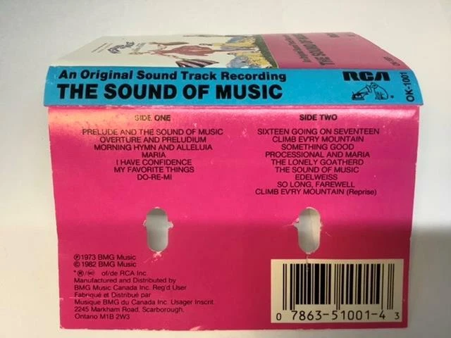 THE SOUND OF MUSIC Audio Cassette Tape AN ORIGINAL SOUND TRACK RECORDING OK-1001 - Image 2 of 4