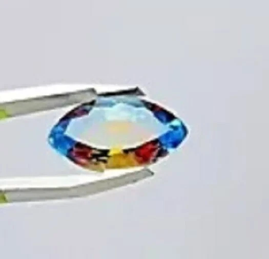 НАТУРАЛЬНЫЙ ДВУХЦВЕТНЫЙ САПФИР ПИТАМБАРИ ОГРАНКИ МАРКИЗА 8-9 КАРАТ РОССЫПЬЮ ДРАГОЦЕННЫЙ КАМЕНЬ - Изображение 2 из 3