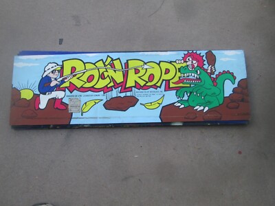 ROC N ROPE  Video Arcade Game Marquee, ORIGINAL
