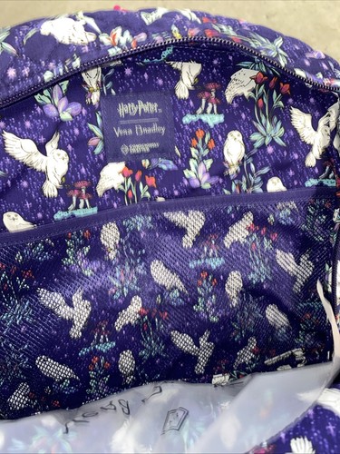 NEU NEU MIT ETIKETT Vera lila Eulen Bradley Harry Potter Verbotener Wald Campus Rucksack B - Bild 7 von 8
