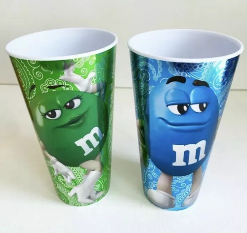 m&m’s World 3D Characters 24oz Cups Set of 4 Red Yellow Blue Green, Mars 2016 - Picture 11 of 12