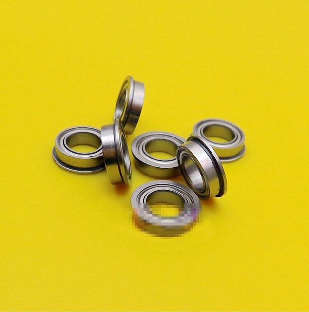 10pcs Flange Cup Stainless steel Flanged Bearing SMF117ZZ 7x11x12.2x3x0