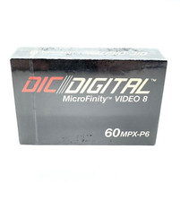 DIC Digital MicroFinity 8mm Video8 Cassette Tape 60 Min MPX-P6 Blank New Sealed