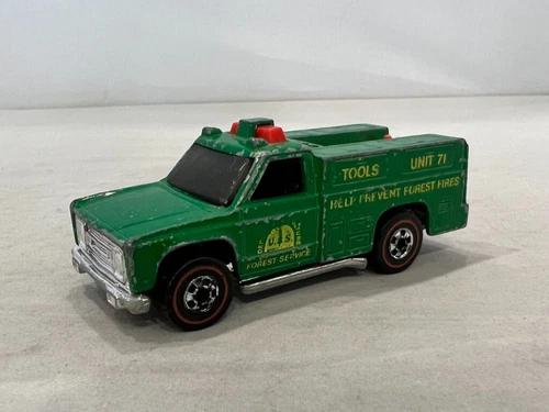 Hot Wheels 1974 Redline Green Ranger Rig Forest Service Truck  Hong Kong