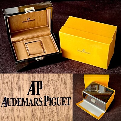 Original Swiss “Audemars Piguet” Walnut Watch Case & Outer Box (8
