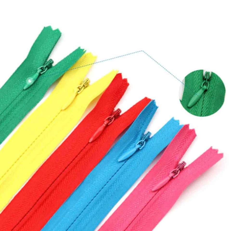 Invisible Zip Concealed Nylon Zipper Inch 12cm 14cm 16cm 18cm 20cm 22cm - Image 2 of 4