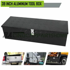 39" Truck Bed Tool Box Aluminum for Pickup,RV,Trailer, Storage Organizer w/ Keys