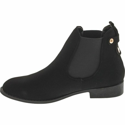Top Moda LA-5 Womens Elastic Panel Pull-On Low Heel Slip-On Chelsea Ankle Bootie - Picture 8 of 11