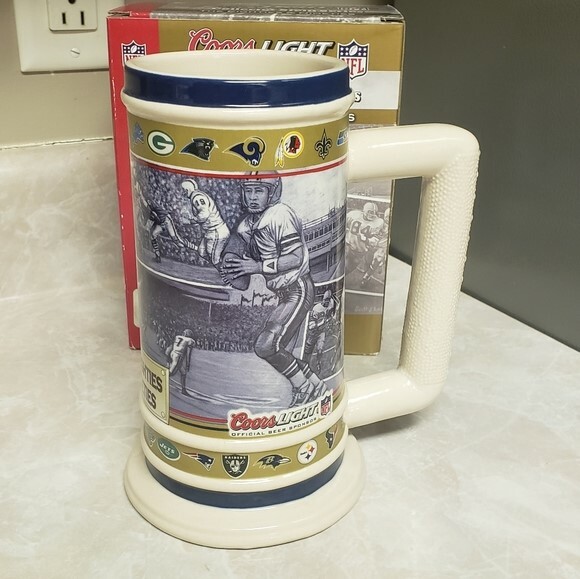 New Coors Light NFL Nostalgic Collector Stein Series The eighties and