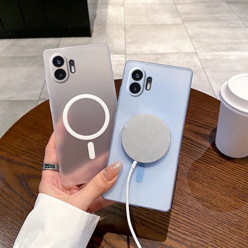 For Nothing Phone 2, Luxury Magnetic Ring Matte Clear Slim Light Cover Case - Picture 2 of 16