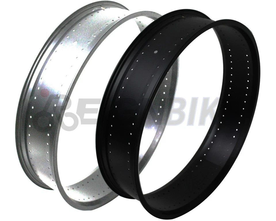 Pair 26"x5 Fat Tire 140 Spokes Rim 125mm Hoop Set Beach cruiser Chopper Bike DIY - Image 2 of 4