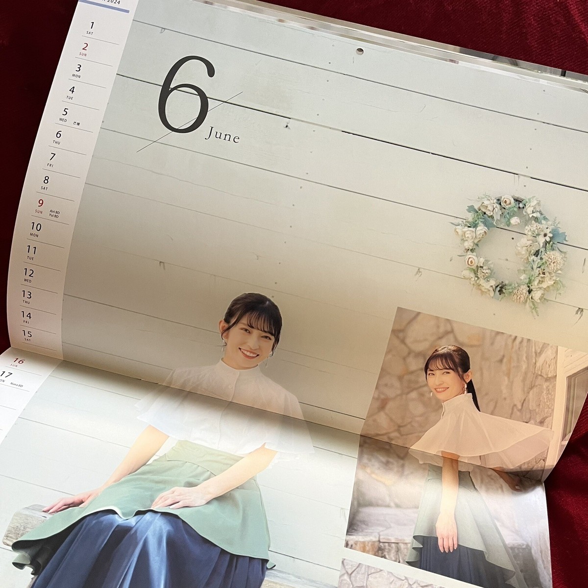 Weather news caster photo calendar 2024 wall-mounted ver